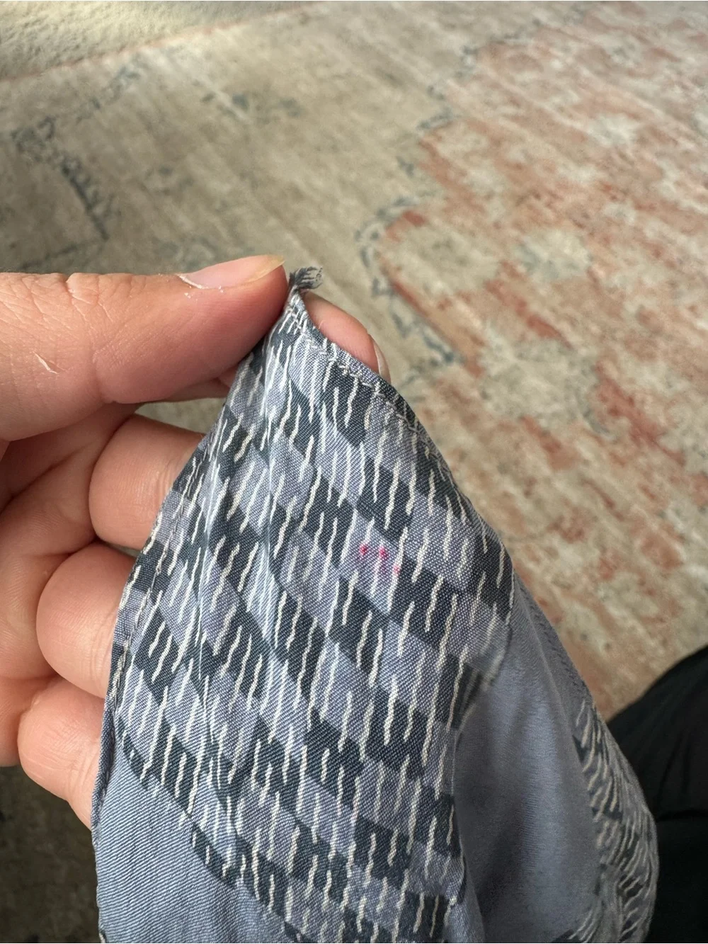 Vintage Blue Pattern Scarf
